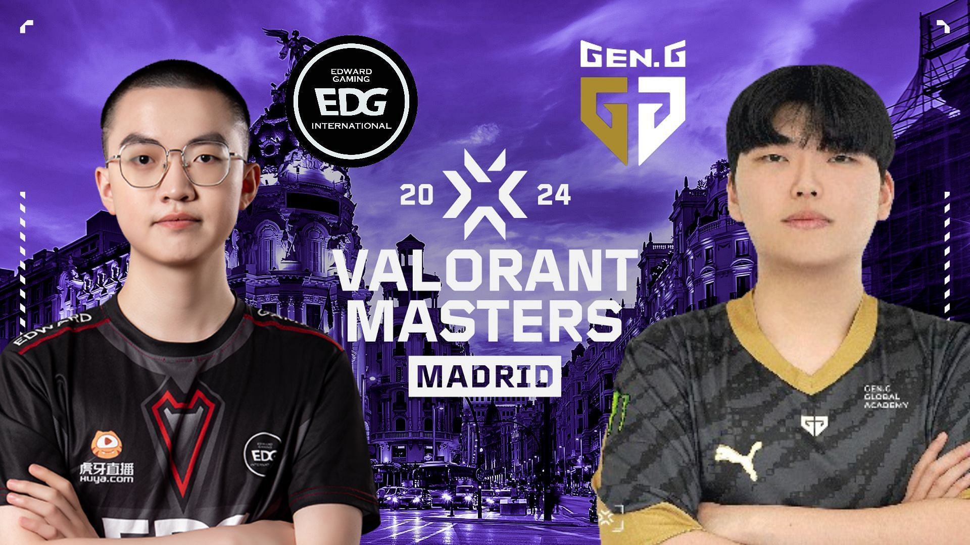 EDward Gaming vs Gen.G at VCT Masters Madrid (Image via Sportskeeda || Assets via Riot Games, EDward Gaming and Gen.G)