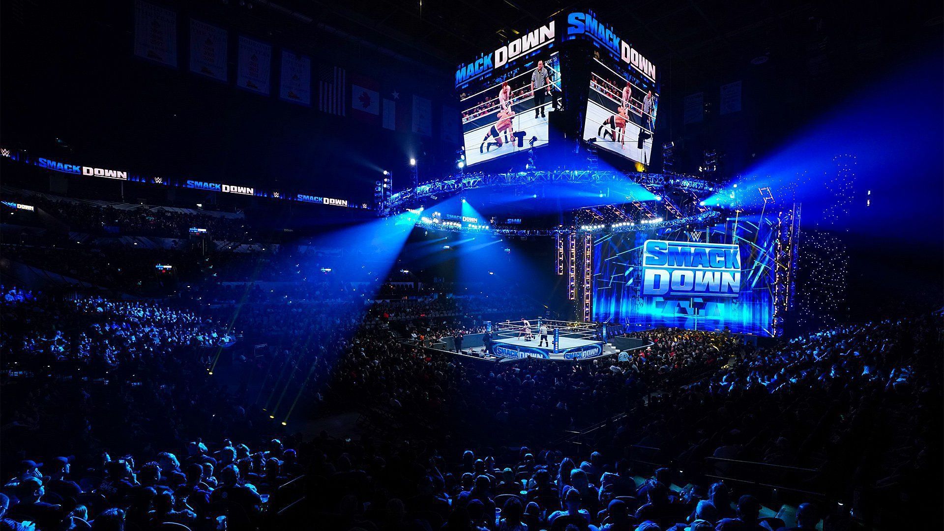 The WWE Universe packs a local arena for a live SmackDown taping