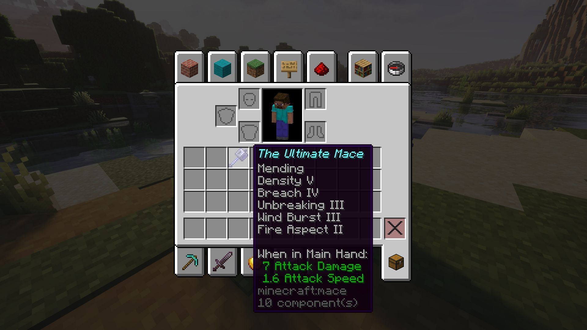 Most powerful mace (Image via Mojang)