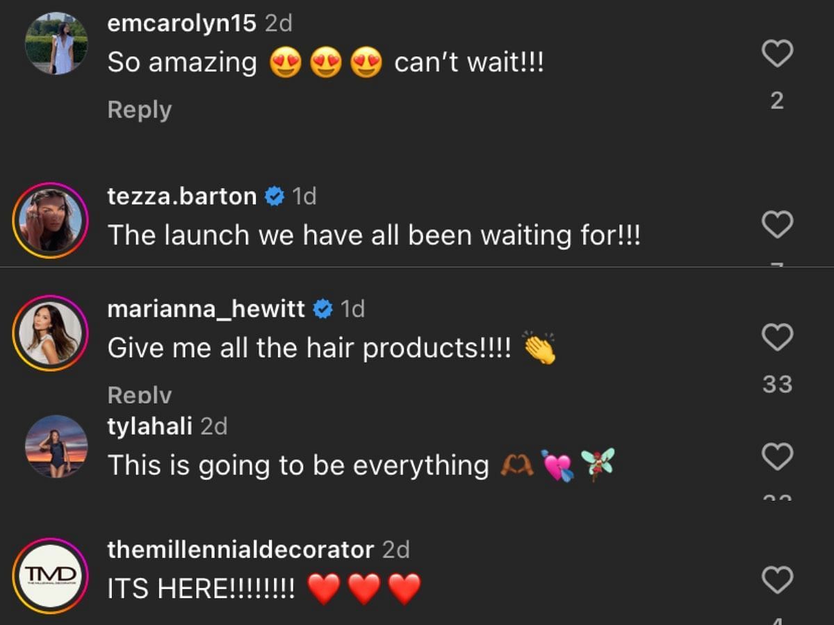 Fans express excitement at Djerf Avenue Beauty announcement (Image via Instagram/ @matildadjerf)