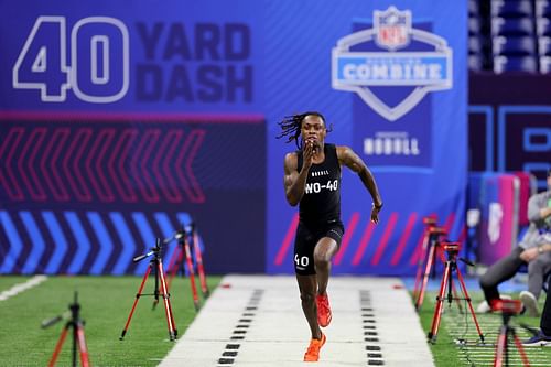 Xavier Worthy at NFL Combine