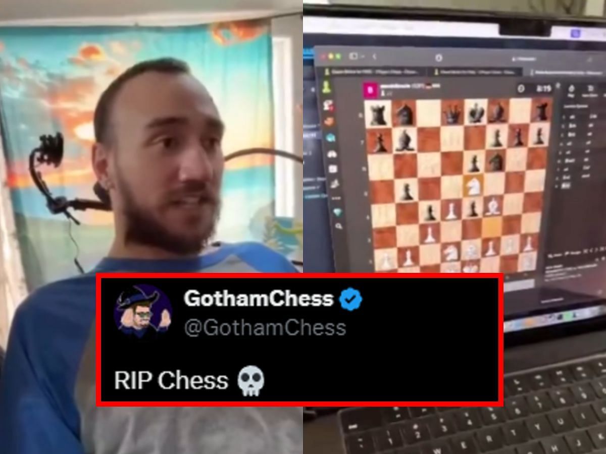 GothamChess and more reacts to Neuralink patient controlling Chess moves by just thinking (Image via X/DogeDesigner)