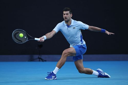 The Serb at the Australian Open 2024