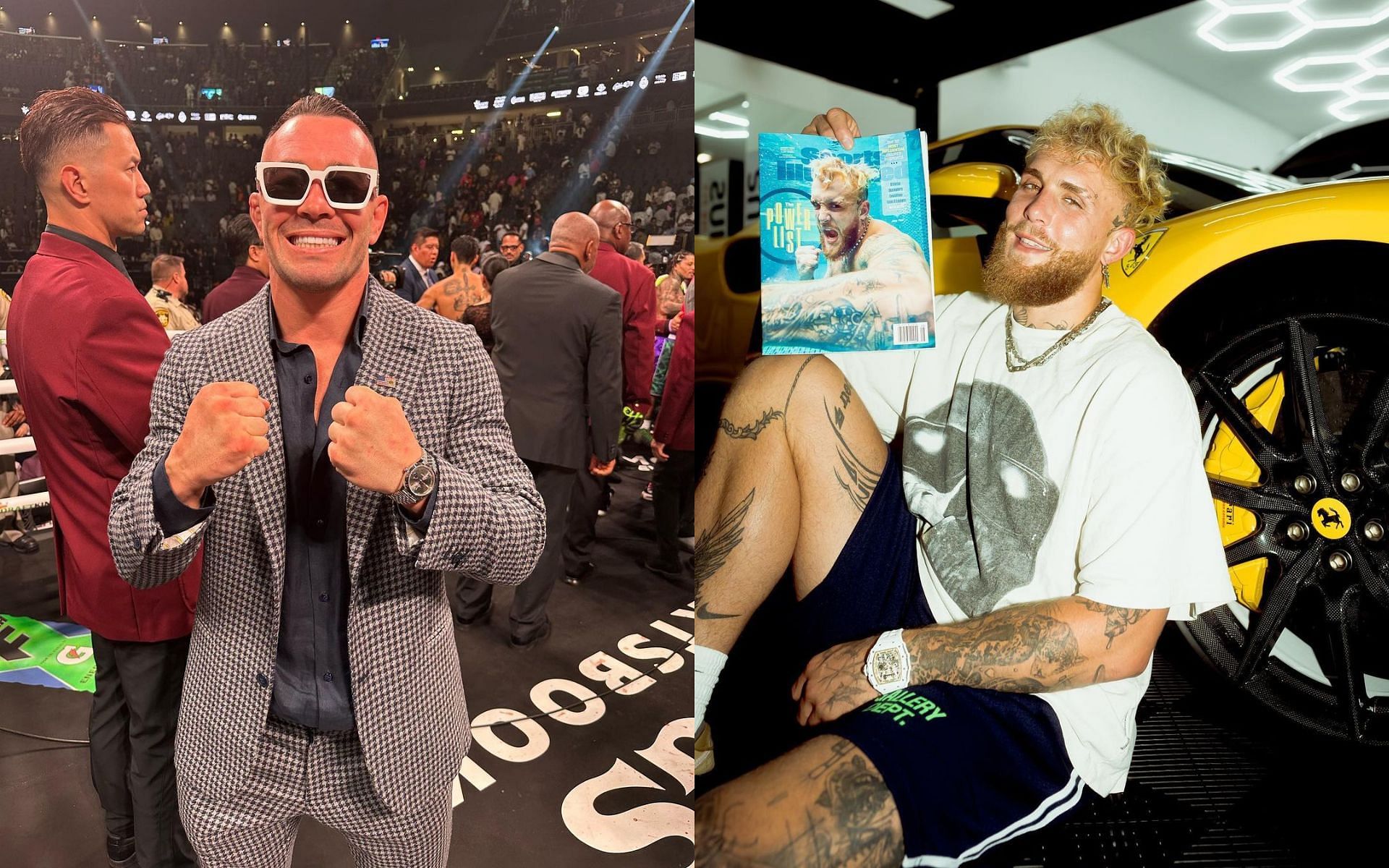 Colby Covington thrases jake paul in an interview [Images courtesy: @colbycovington and @jakepaul on Instagran]