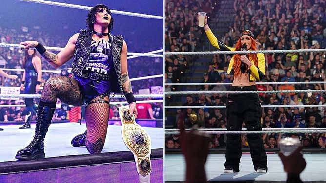 Rhea Ripley laughs backstage seeing Becky Lynch frustrated after speaking to top WWE star