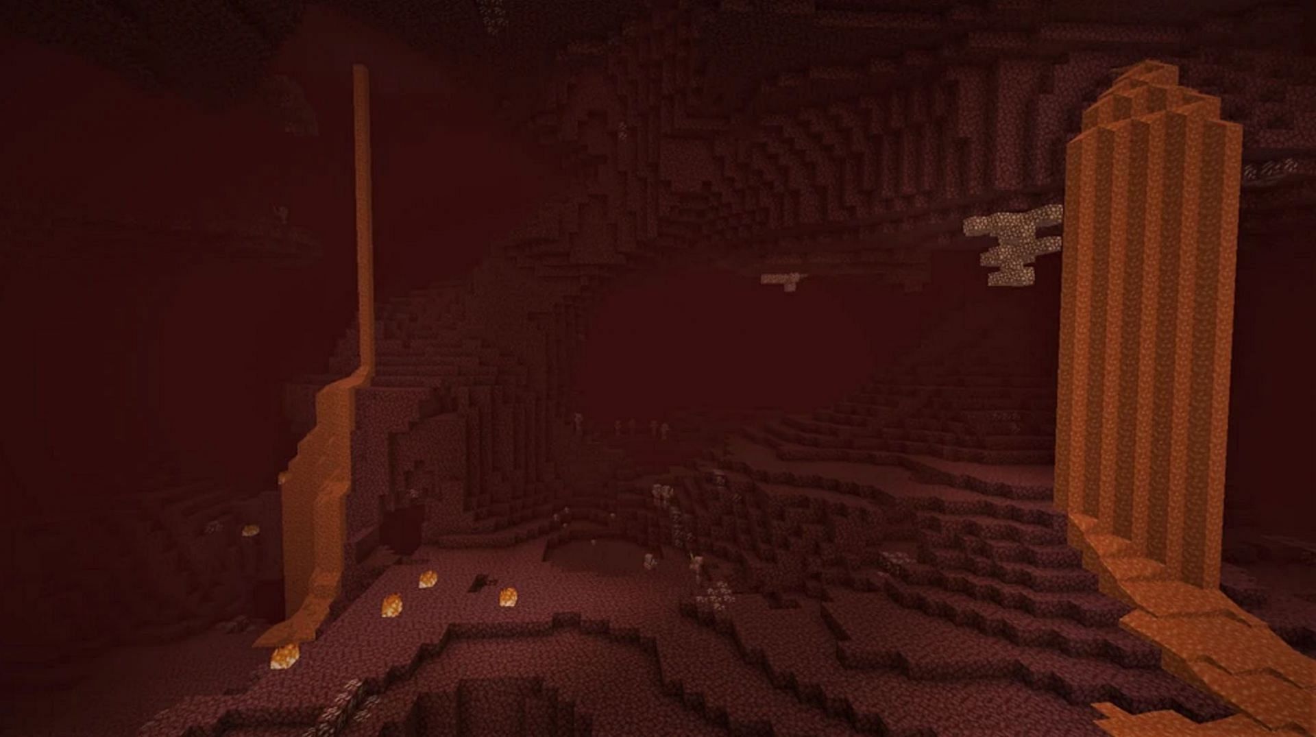 The nether wastes are known for their danger even compared to their counterparts in Minecraft (Image via Mojang)