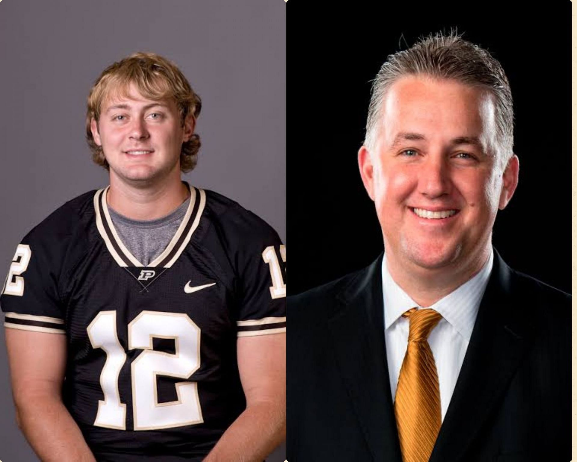 Former Purdue quarterback, Curtis Painter, and Purdue basketball coach, Matt Painter