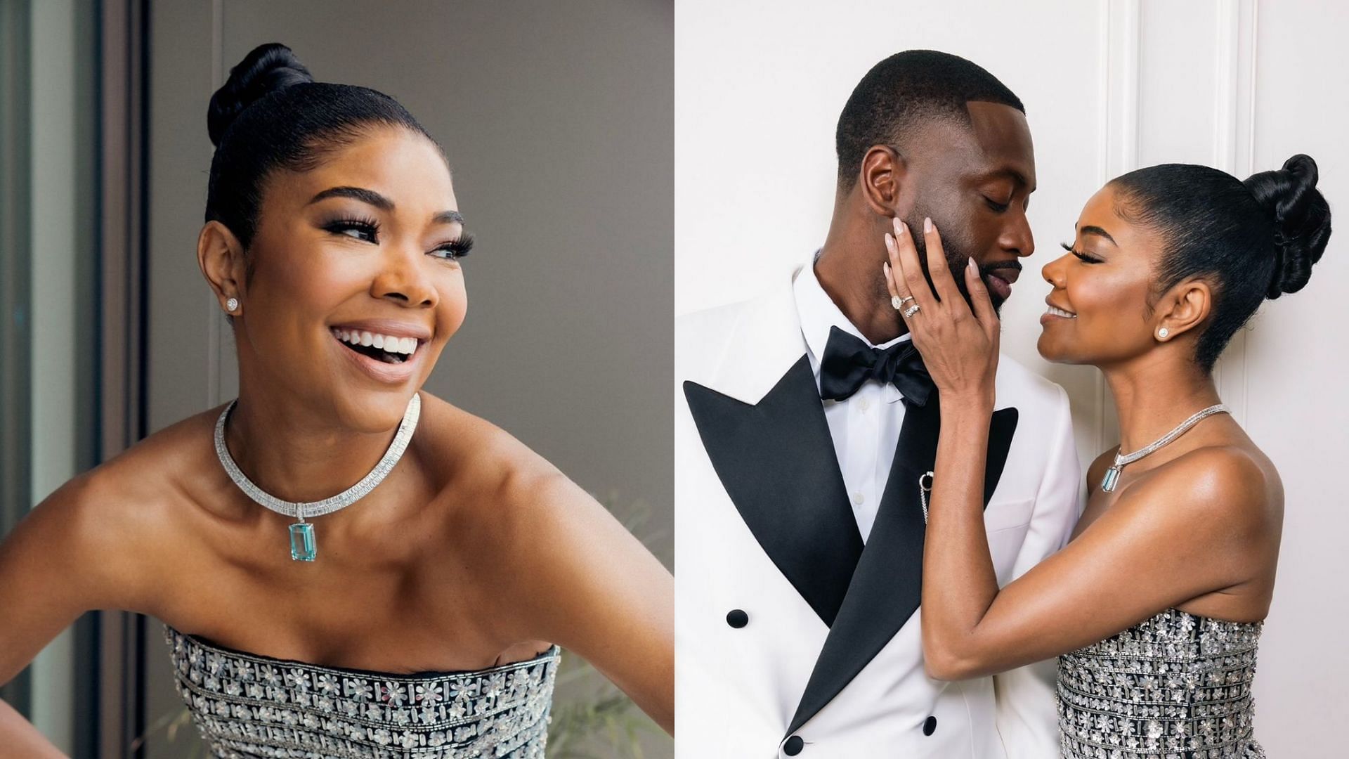 Dwyane Wade and Gabrielle Union show off their stunning outfits for the Oscars