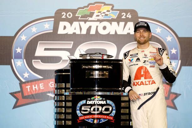 William Byron, winner of the 2024 Daytona 500 in the victory