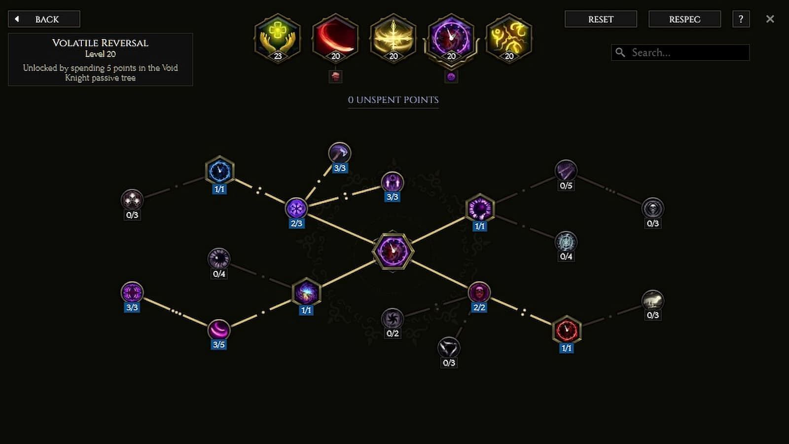 Skill Tree for Umbral Reversal (Image via Last Epoch Tools/Eleventh Hour Games)