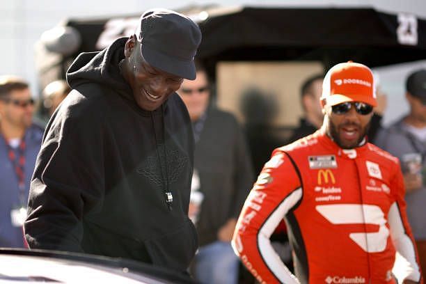 Michael Jordan with 23XI star, Bubba Wallace