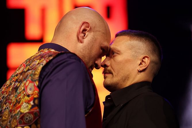 Oleksandr Usyk reacts to Tyson Fury's latest training footage with icy remark