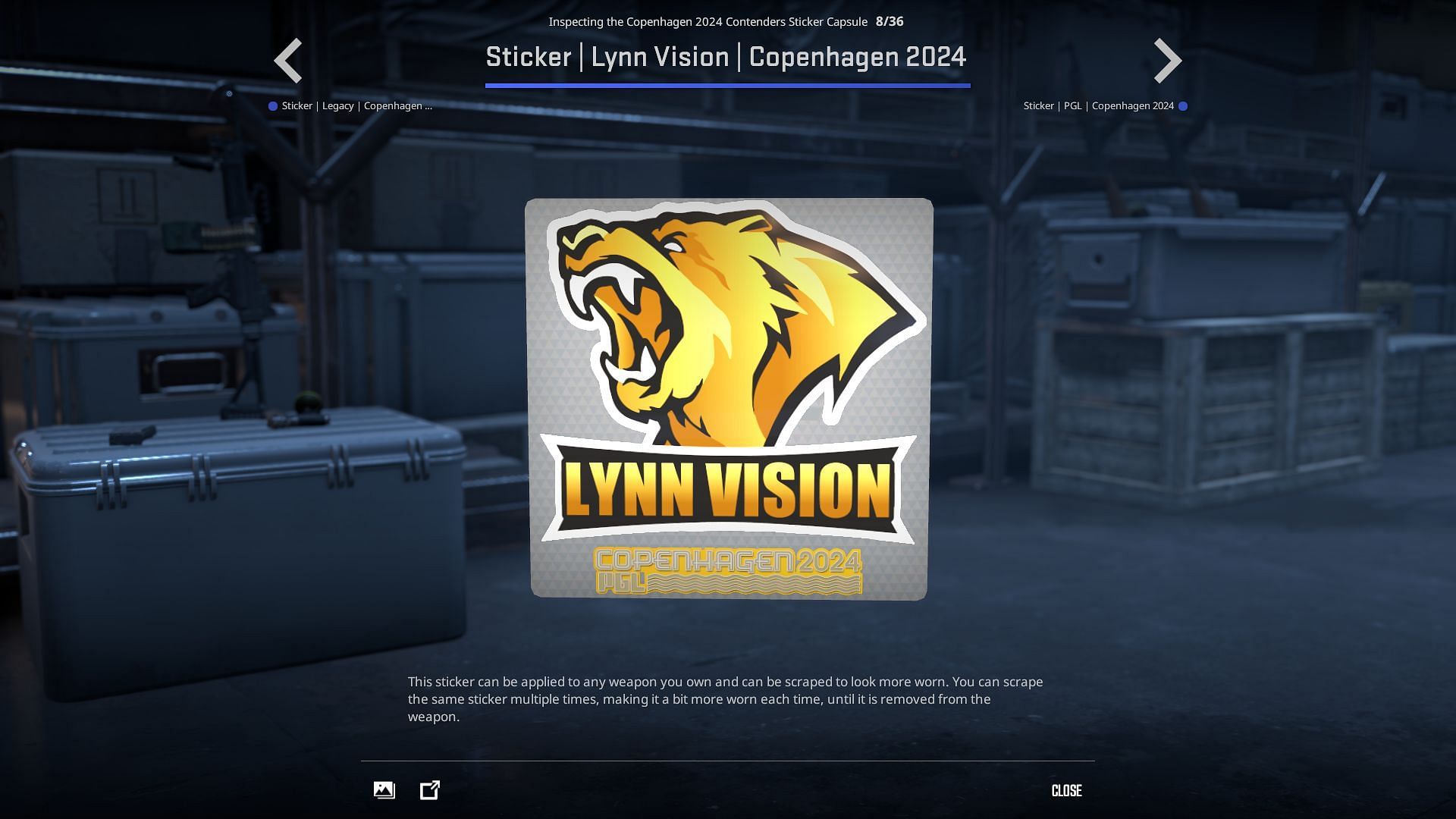 Lynn Vision Gaming sticker (Image via Valve)