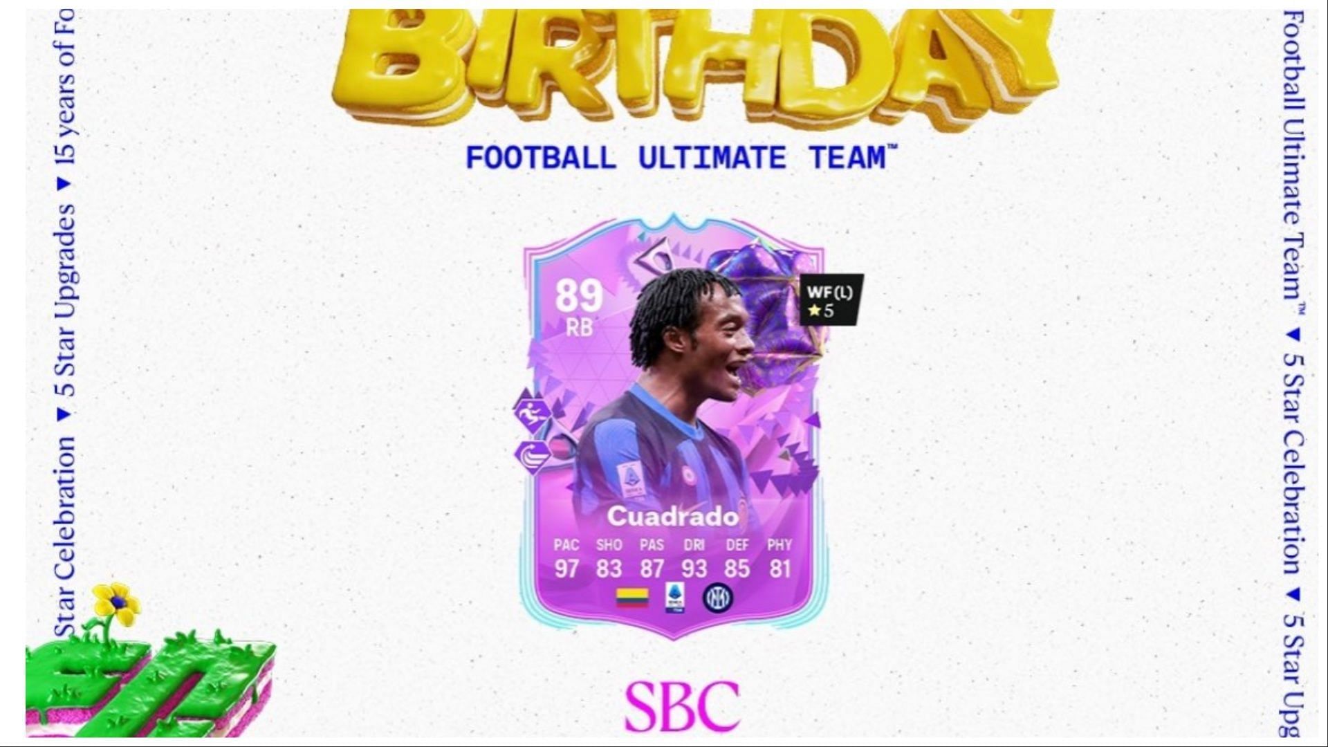 The EA FC 24 Juan Cuadrado Ultimate Birthday SBC is now live