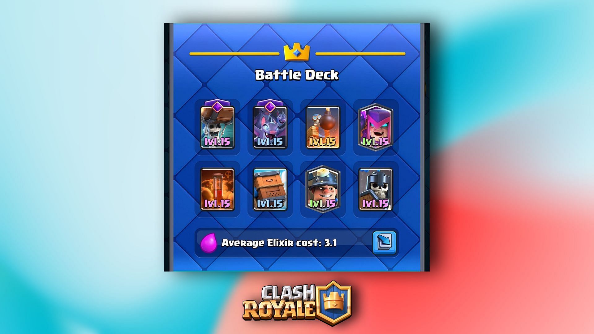Miner Poison is among the best clash royale decks for Arena 15 (Image via Supercell)