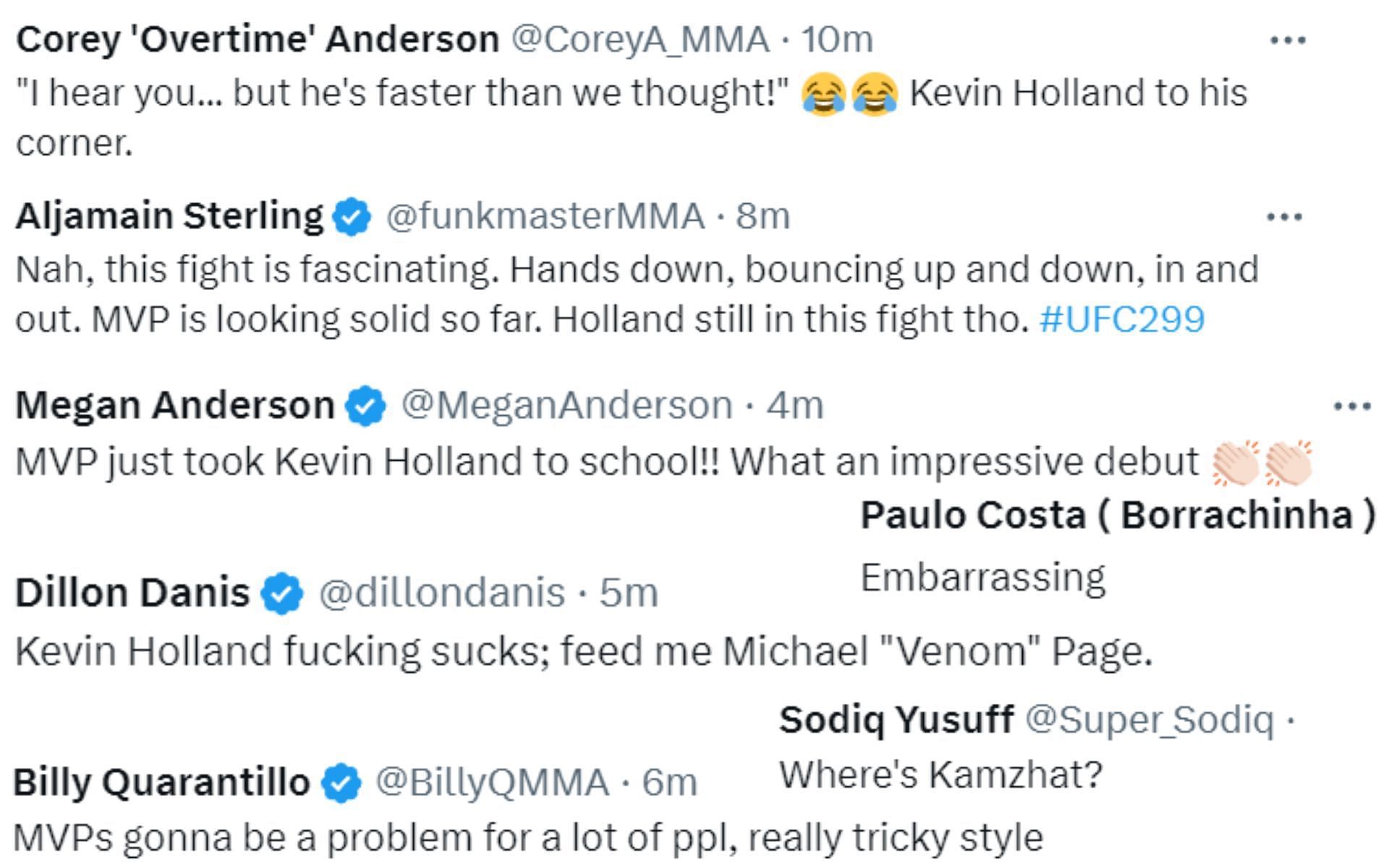 Fighter reactions to Michael &#039;Venom&#039; Page&#039;s win over Kevin Holland