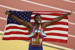 What spikes does Noah Lyles wear? Everything to know about the shoes that led to the sprinter's World Indoor Championships silver