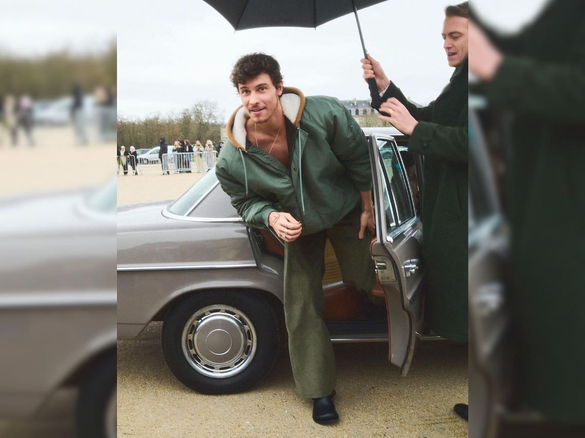 Shawn Mendes&rsquo; look for Loewe FW Paris Fashion Week show wins the internet