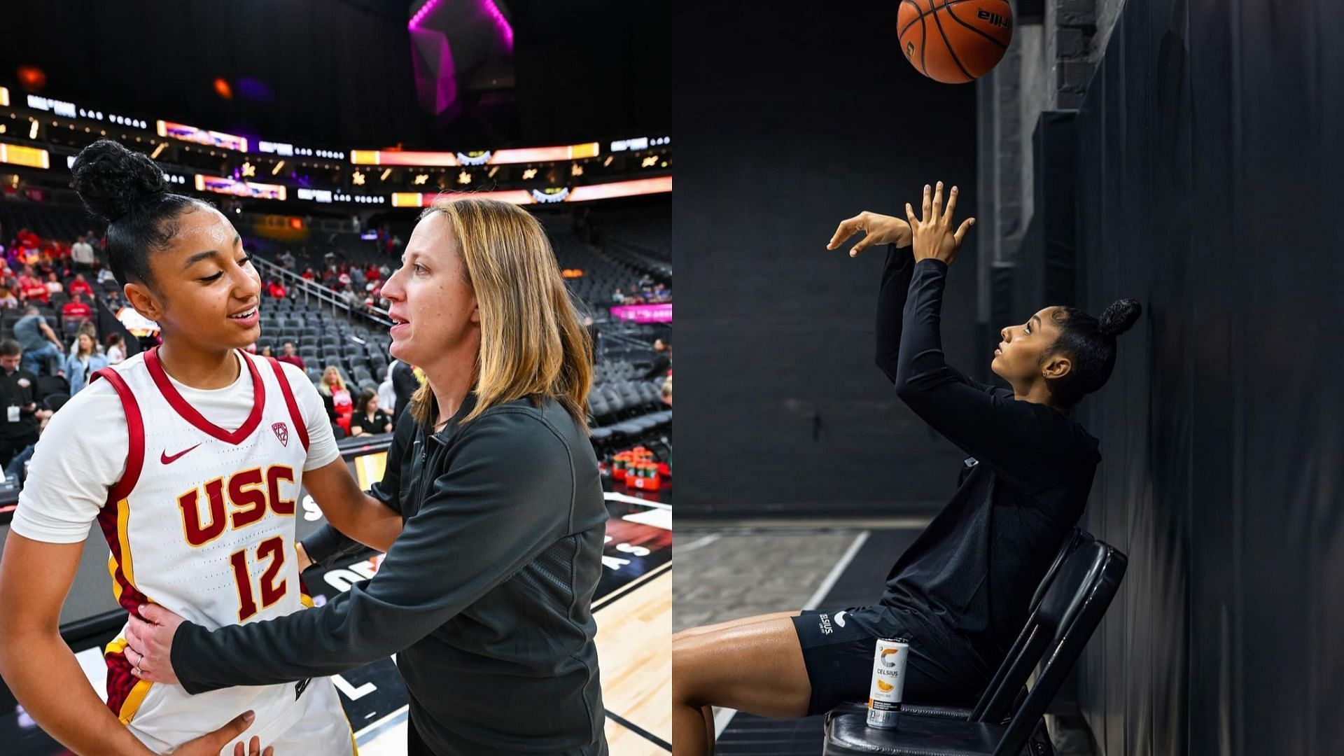 USC Trojans star JuJu Watkins and coach Lindsay Gottlieb 