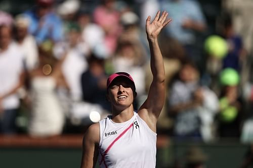 Iga Swiatek at the BNP Paribas Open 2024.