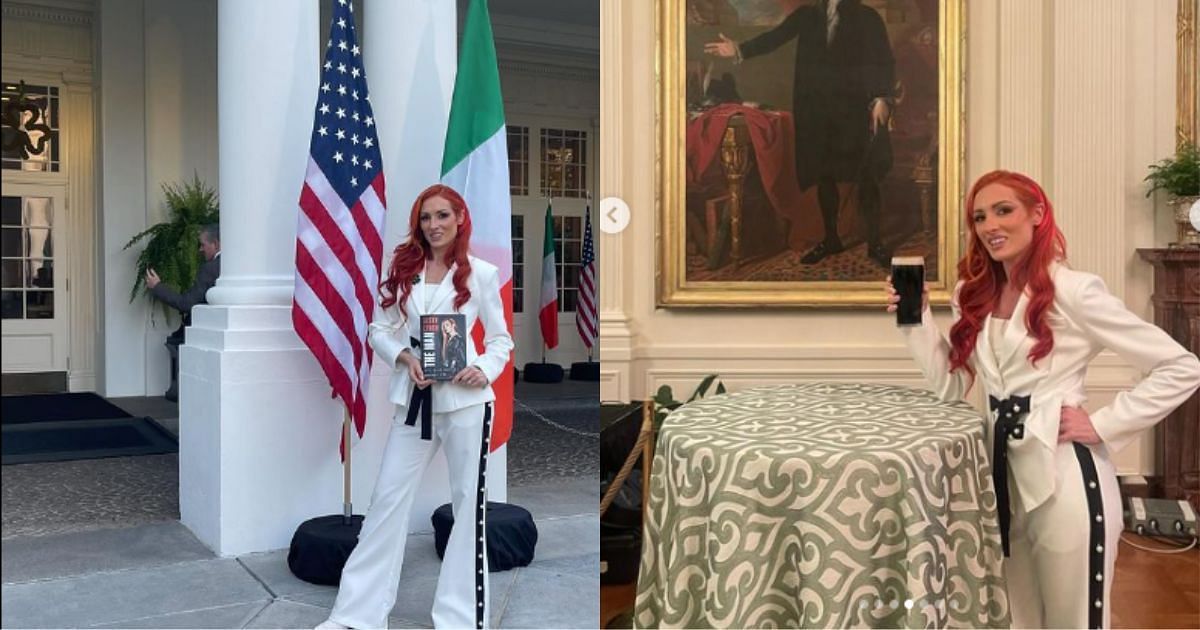 Becky Lynch visited the White House on St. Patrick
