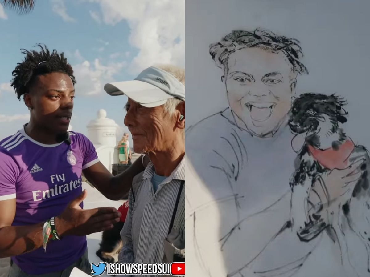 IShowSpeed blown away by elderly artist