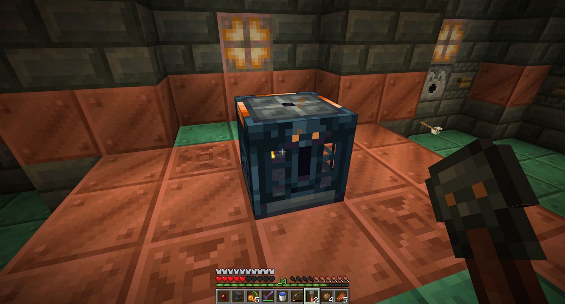 A vault&#039;s texture only changes if a player can loot it (Image via Mojang)