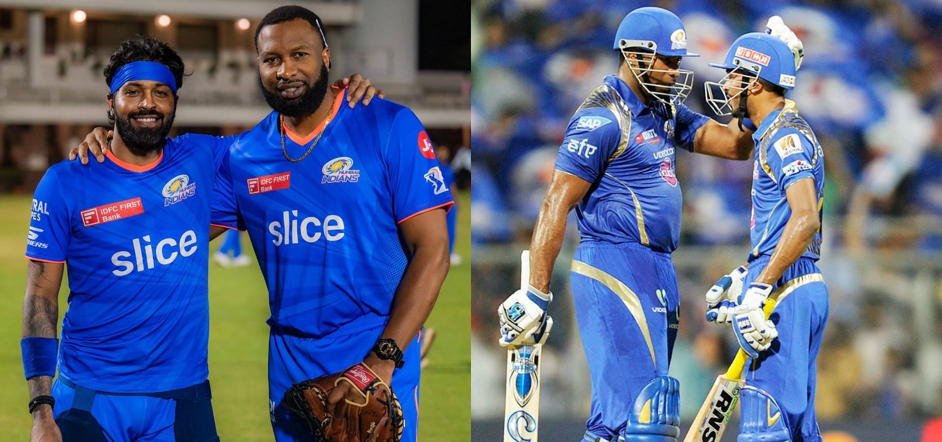 Mumbai Indians skipper Hardik Pandya has come up with an emotional post about reuniting with former all-rounder and current batting coach Kieron Pollard