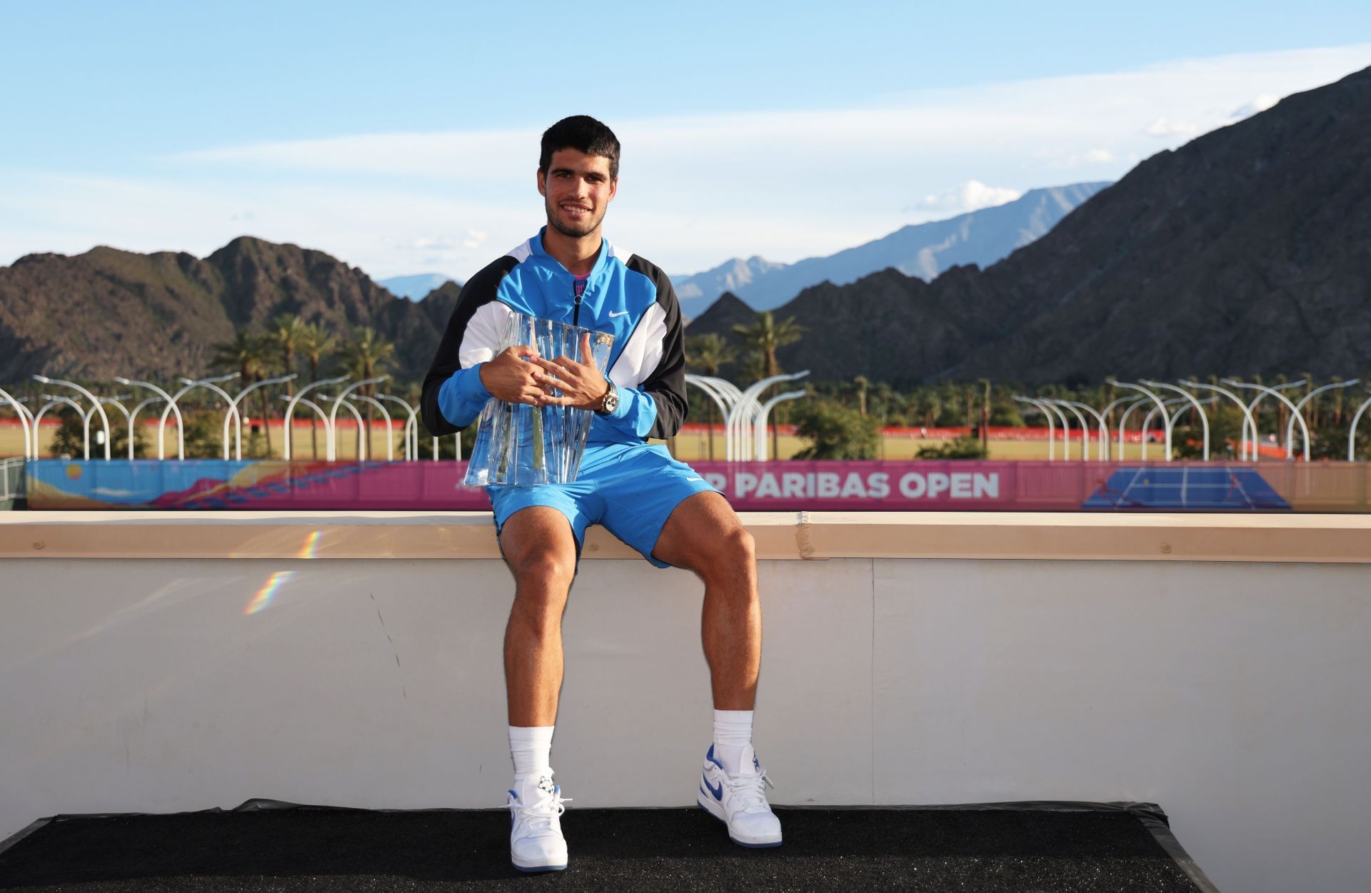 Carlos Alcaraz with the 2024 BNP Paribas Open