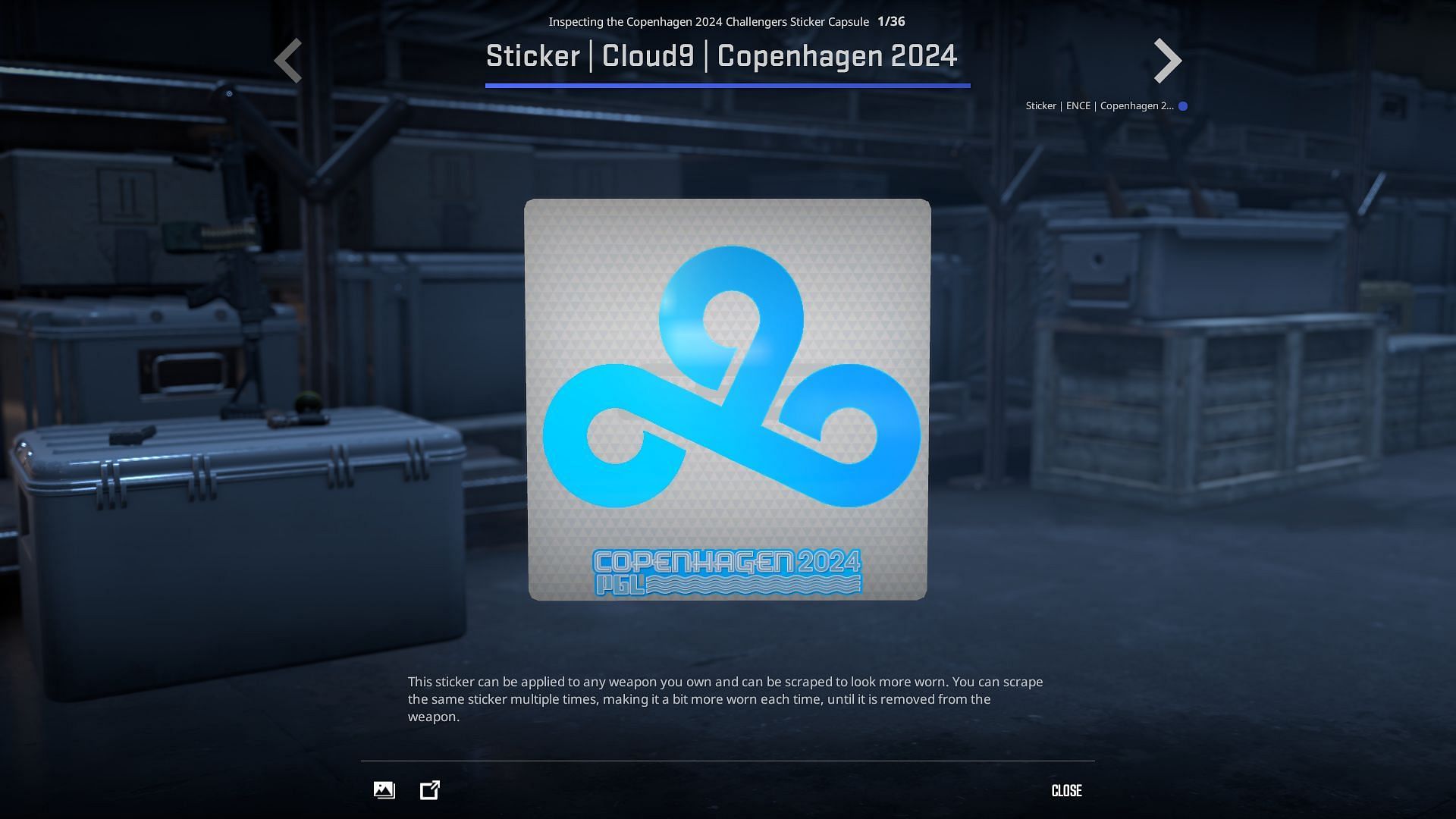 Cloud 9 sticker (Image via Valve)