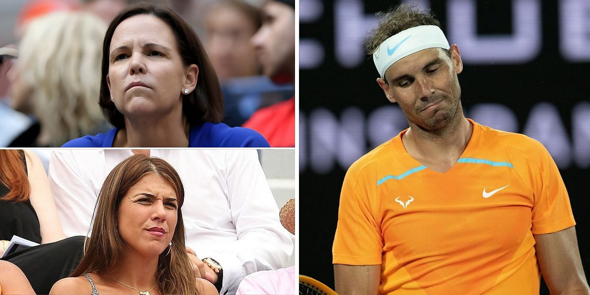 Lindsay Davenport (Top Left), Jennifer Capriati (Bottom Left), and Rafael Nadal (Right)