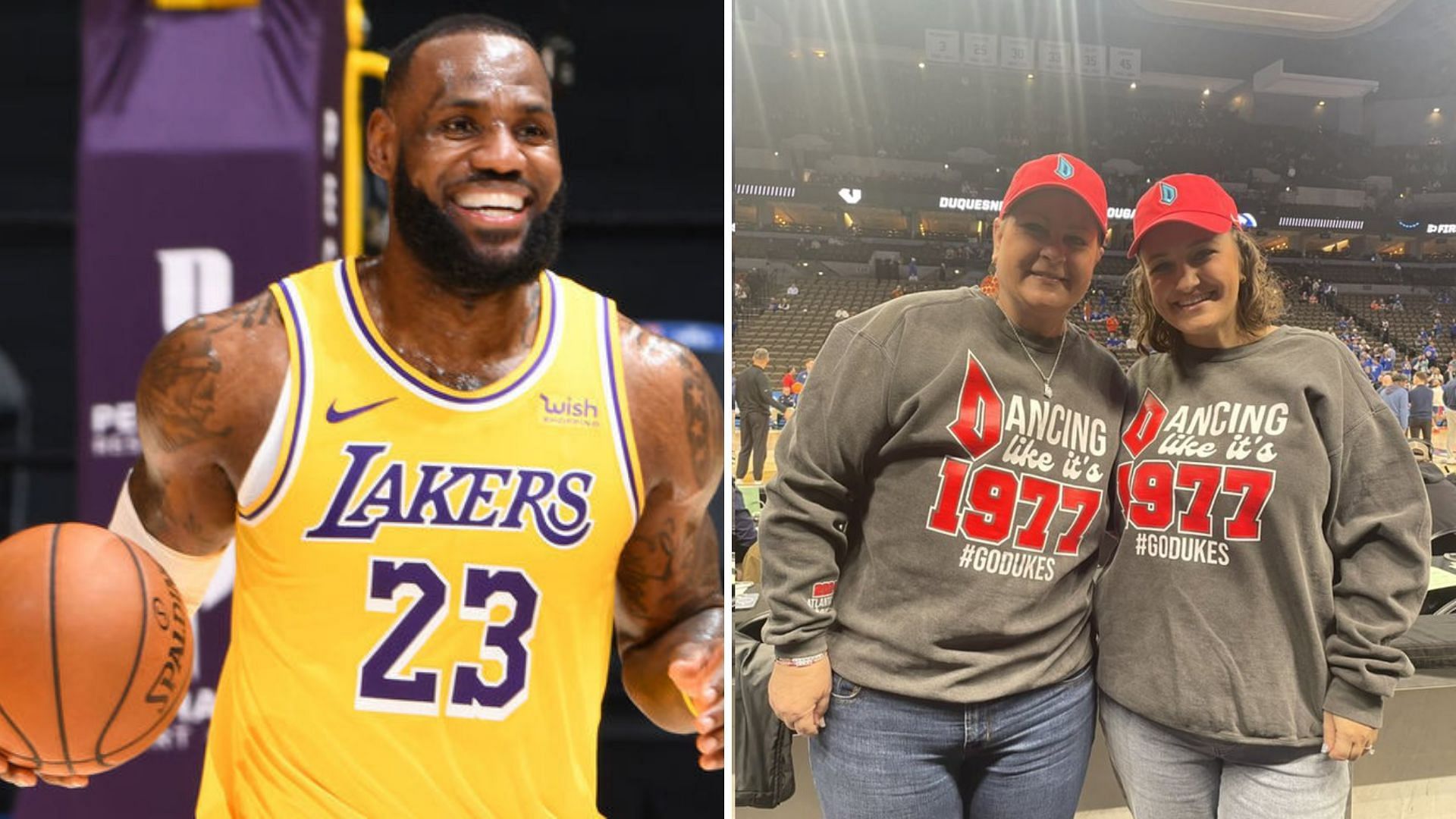 LeBron James and Keith Dambrot