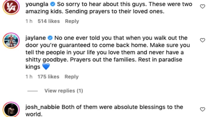 Who is Baxter Hosley? Tributes pour in as eerie Instagram comment about