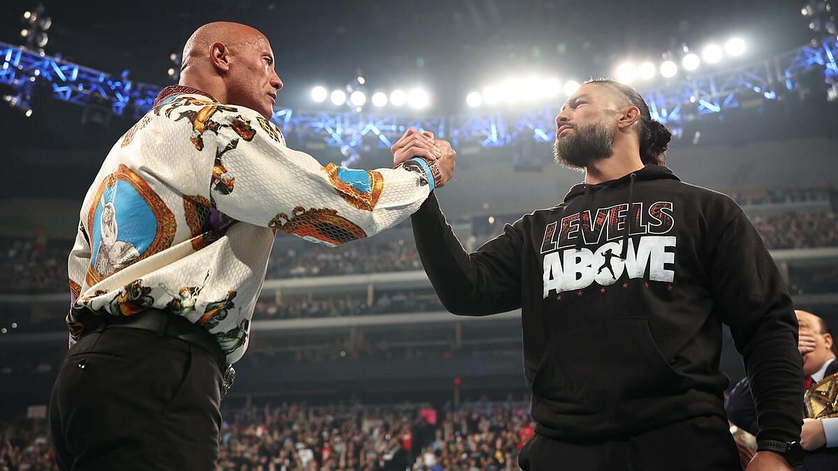 The Rock and Roman Reigns will face Cody Rhodes and Seth Rollins at WrestleMania