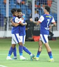 Shivaldo scored his maiden ISL goal today (Image courtesy: ISL Media)