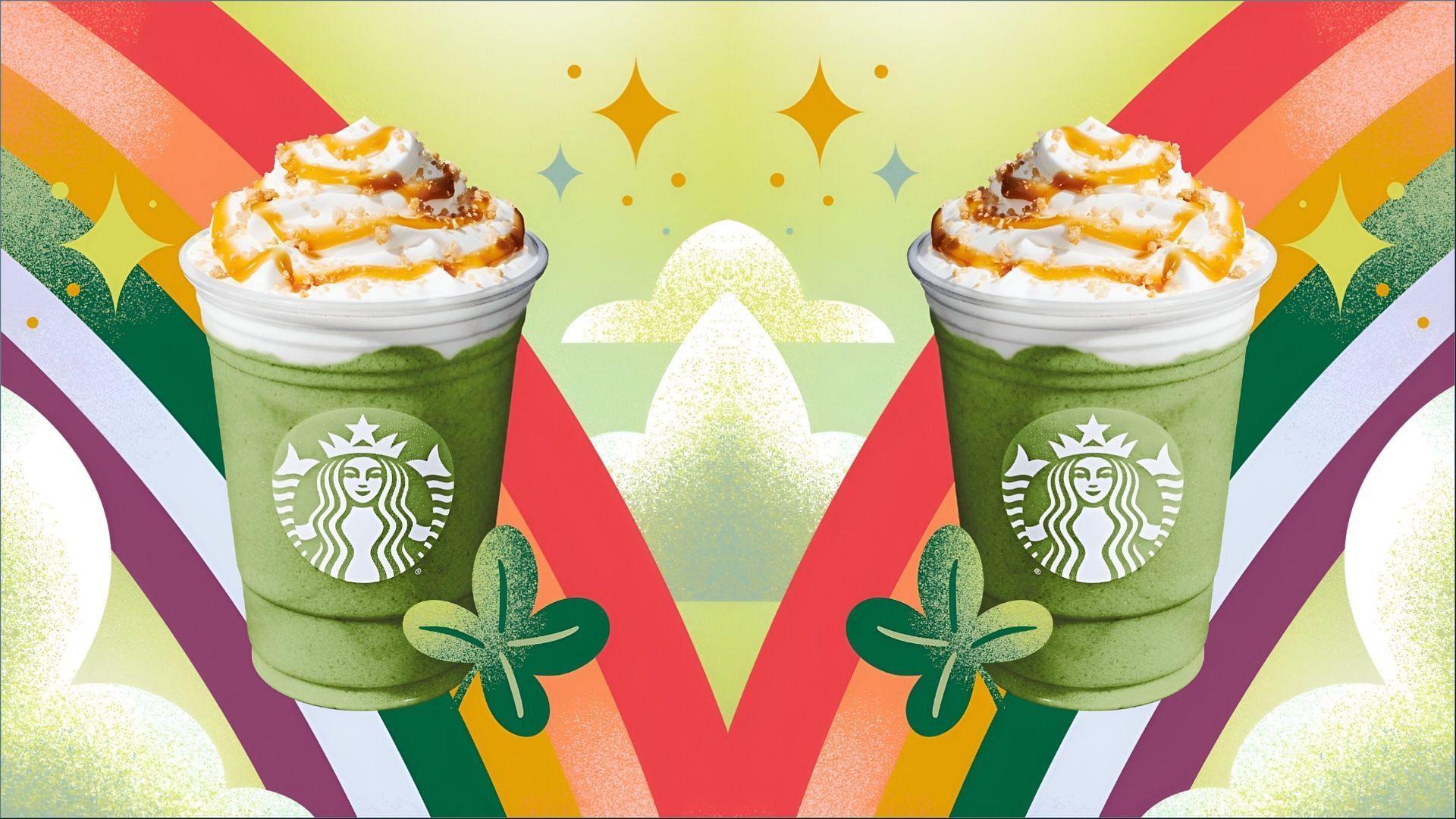 The Luck of the Matcha Cr&egrave;me Frappuccino is available on the menu until March 17 (Image via Starbucks)