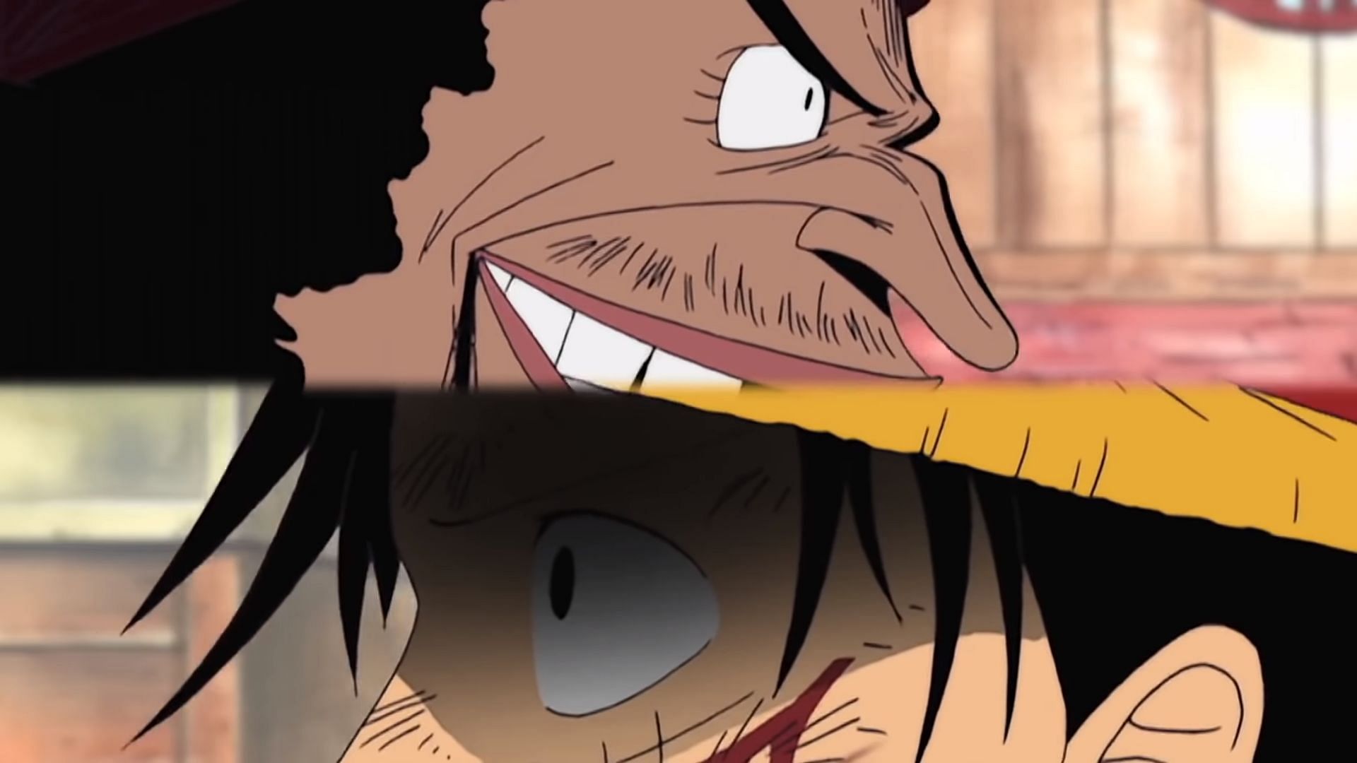 Luffy meets Blackbeard for the first time (Image via Toei Animation)