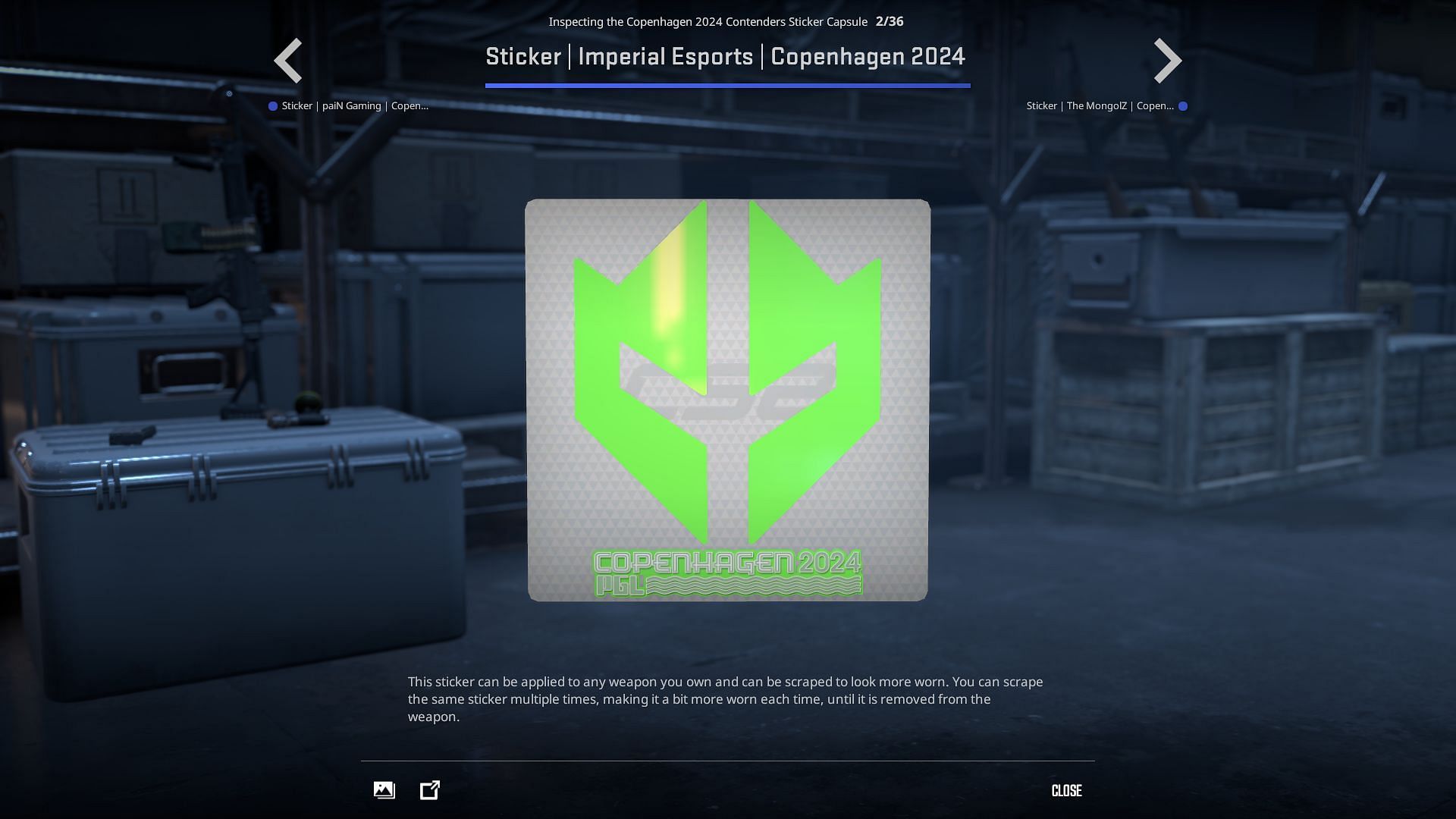 Imperial Esports sticker (Image via Valve)