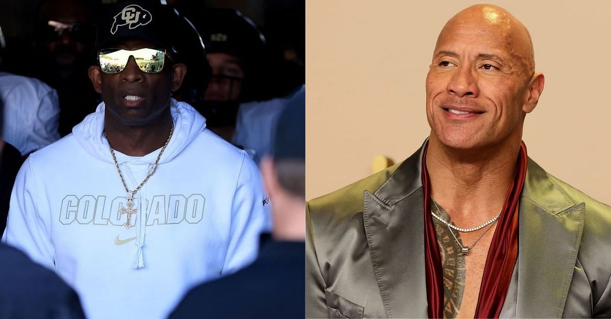 WATCH: Deion Sanders in house to support $800M worth Dwayne &quot;The Rock&quot; Johnson