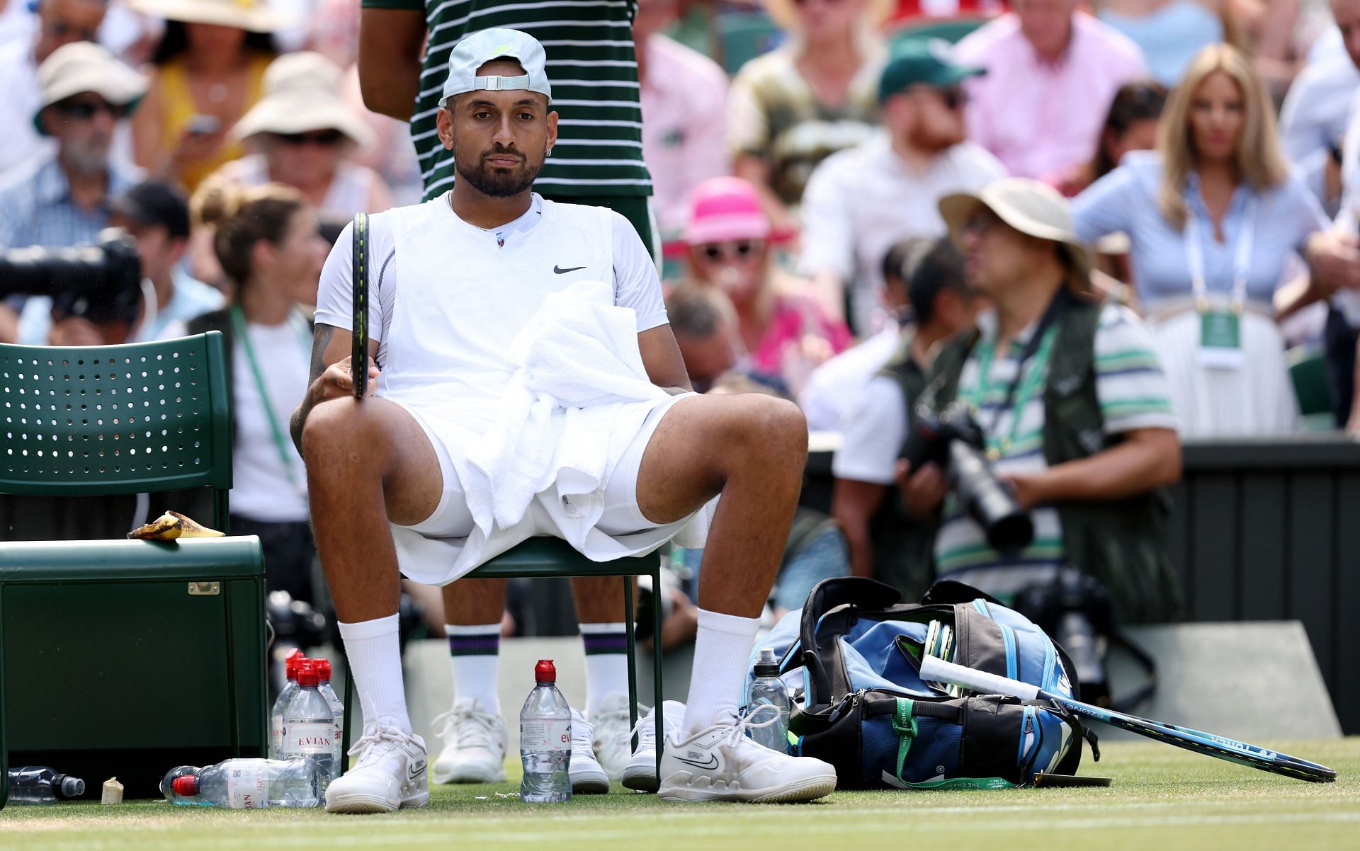 Nick Kyrgios at Wimbledon 2022