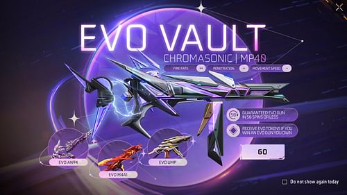 Free Fire Evo Vault is the new event. (Image via Garena)