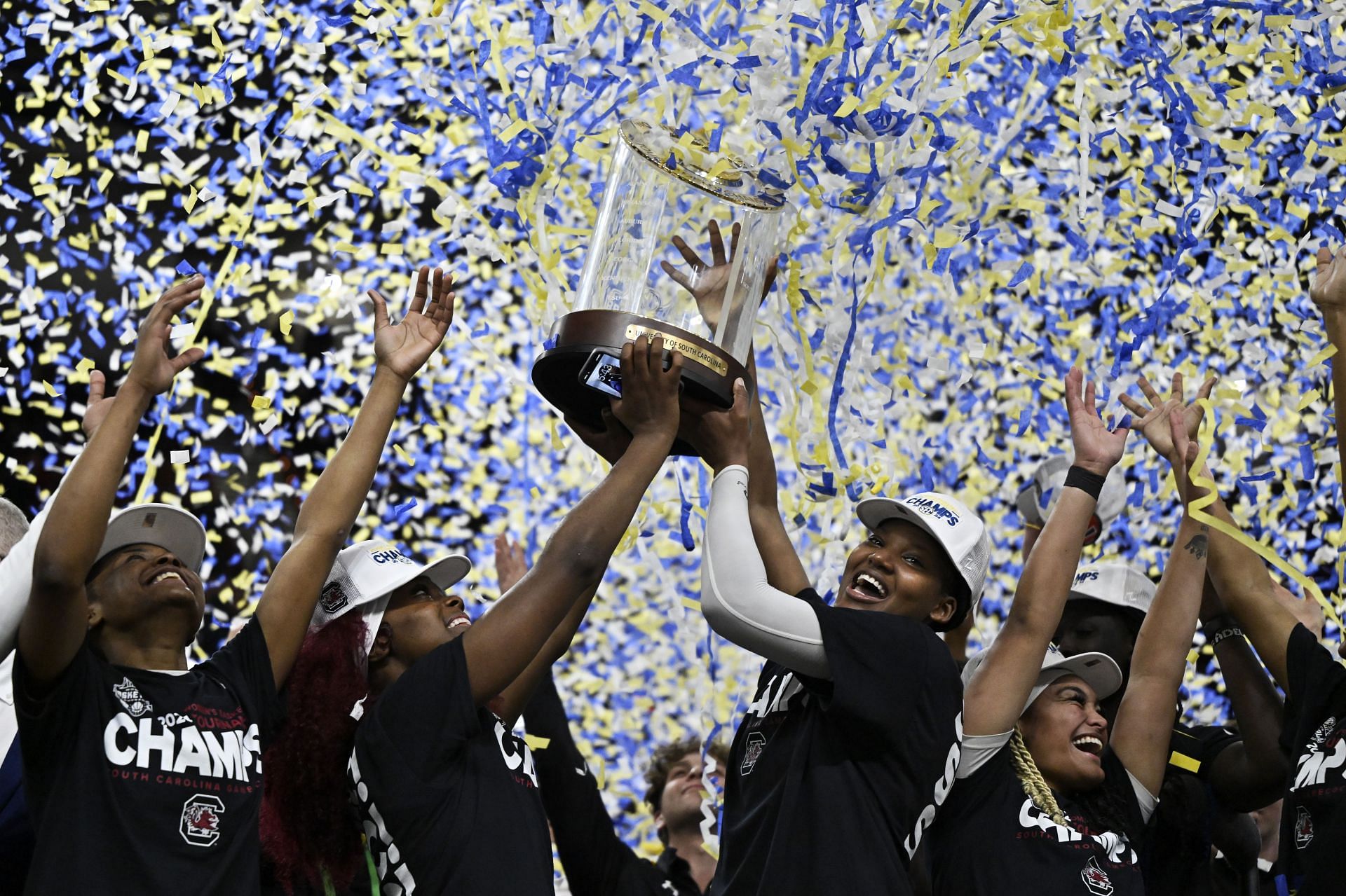 South Carolina celebrates its victory