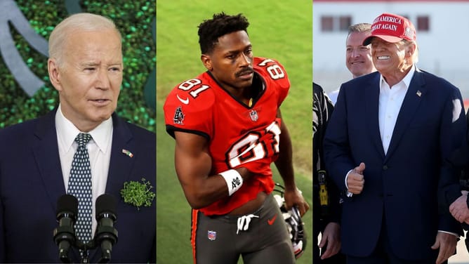 Antonio Brown campaigns for Donald Trump, continues offensive against Joe Biden after being blocked by POTUS