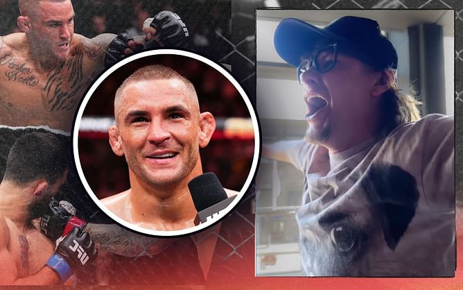 Dustin Poirier comments on Theo Von's thrilled live reaction to his UFC 299 win over Benoit Saint Denis