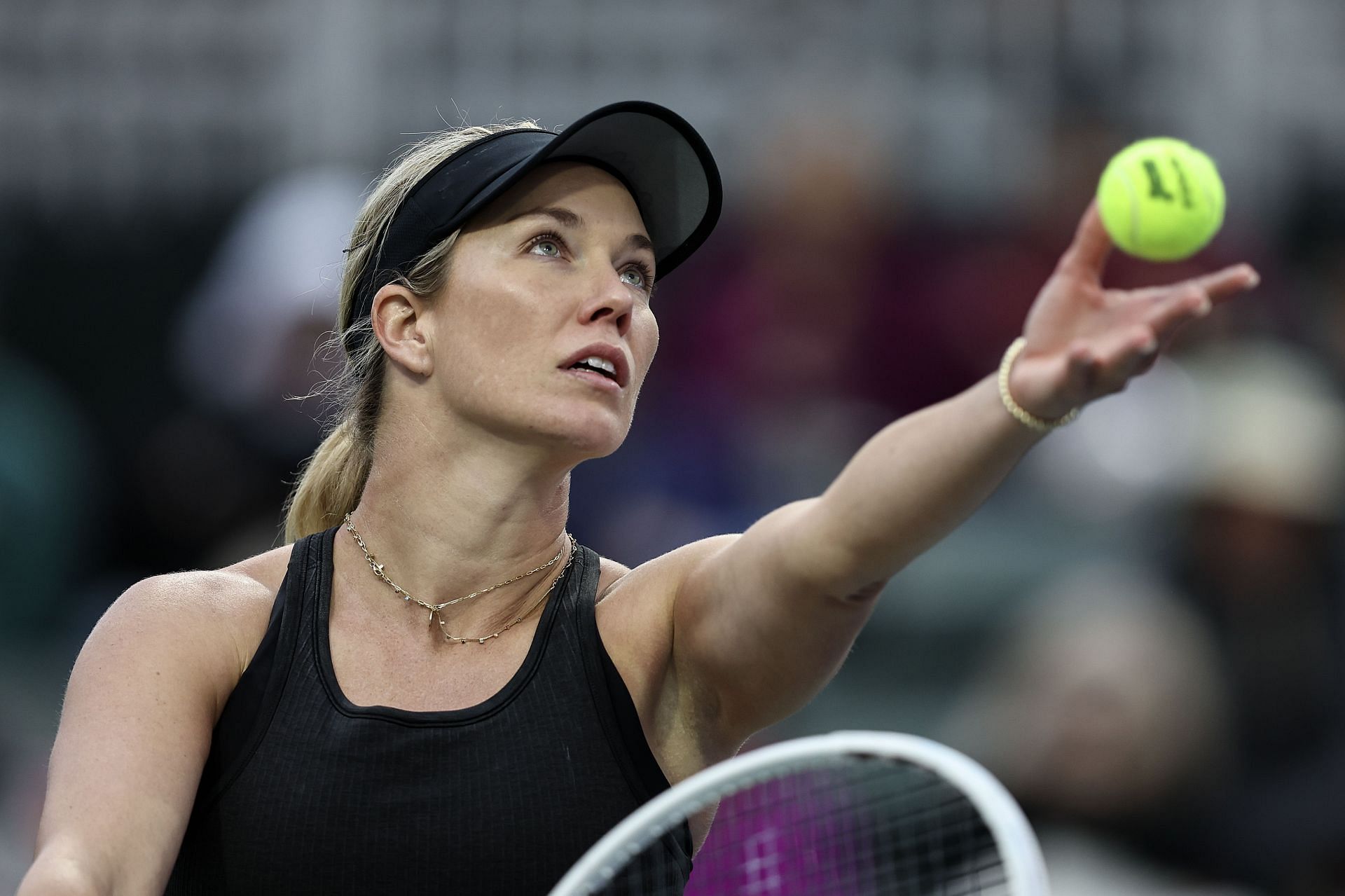 Danielle Collins at the 2024 BNP Paribas Open.