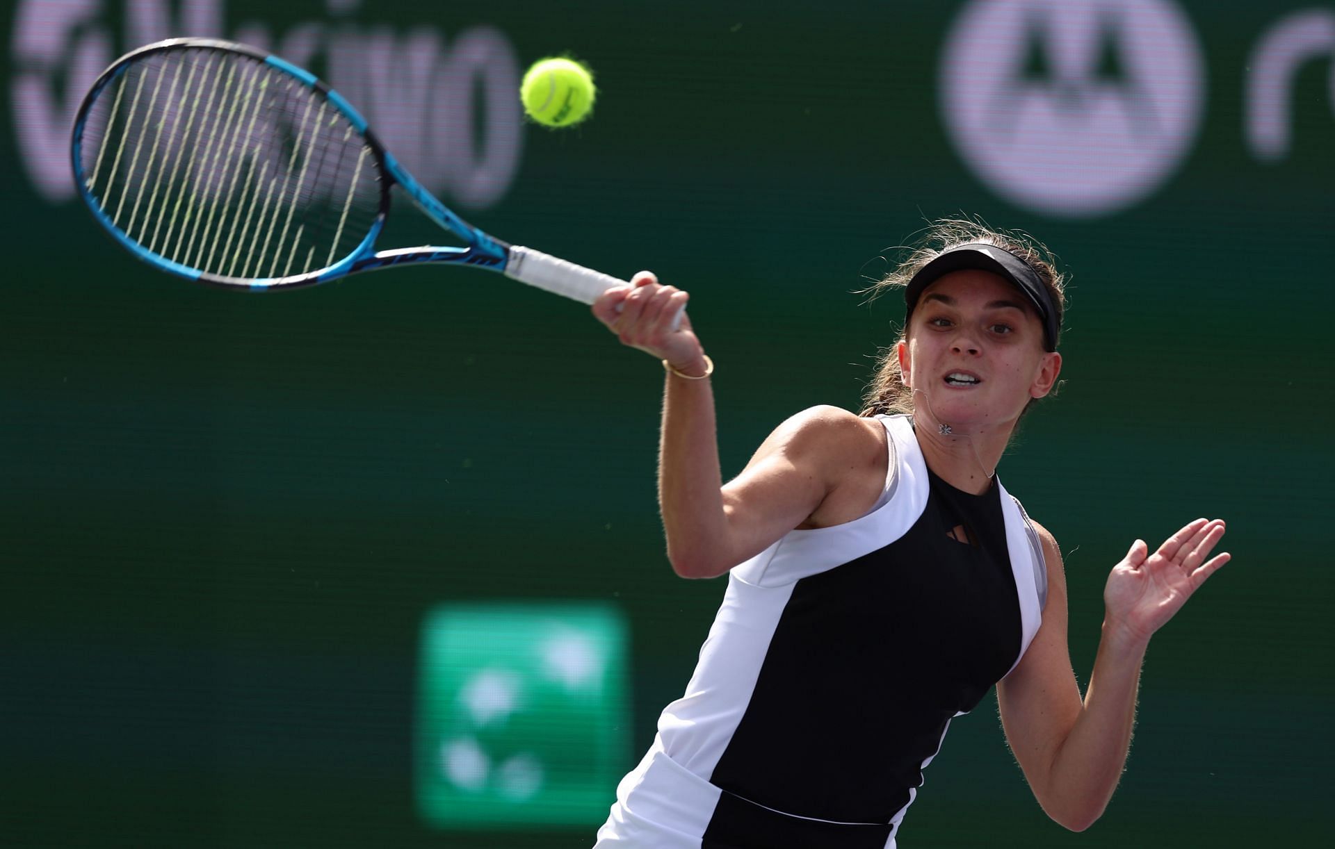 Clara Burel at the 2024 BNP Paribas Open in Indian Wells, California - Getty Images