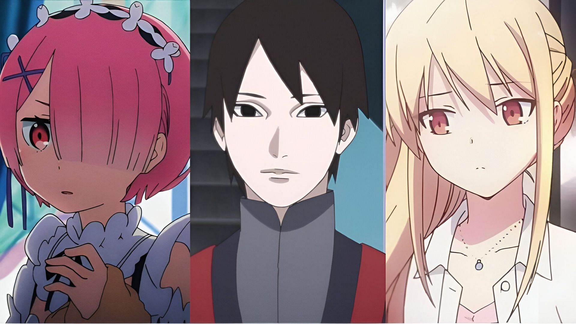 Ram (left), Sai (middle), and Shiina (right) (Image via White Fox, Studio Pierrot, &amp; J.C. Staff)