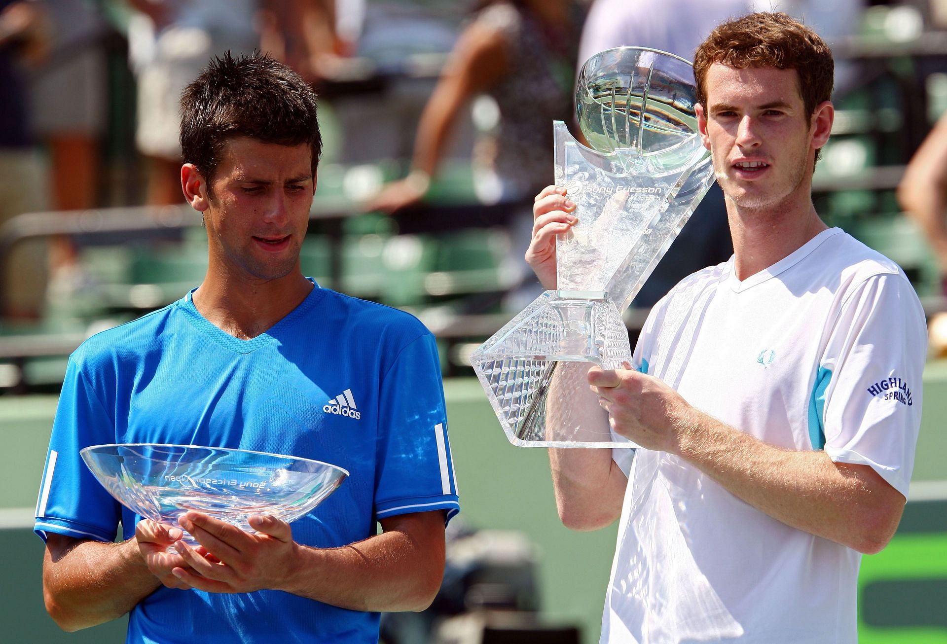Andy Murray beat Novak Djokovic to win the 2009 Miami Open