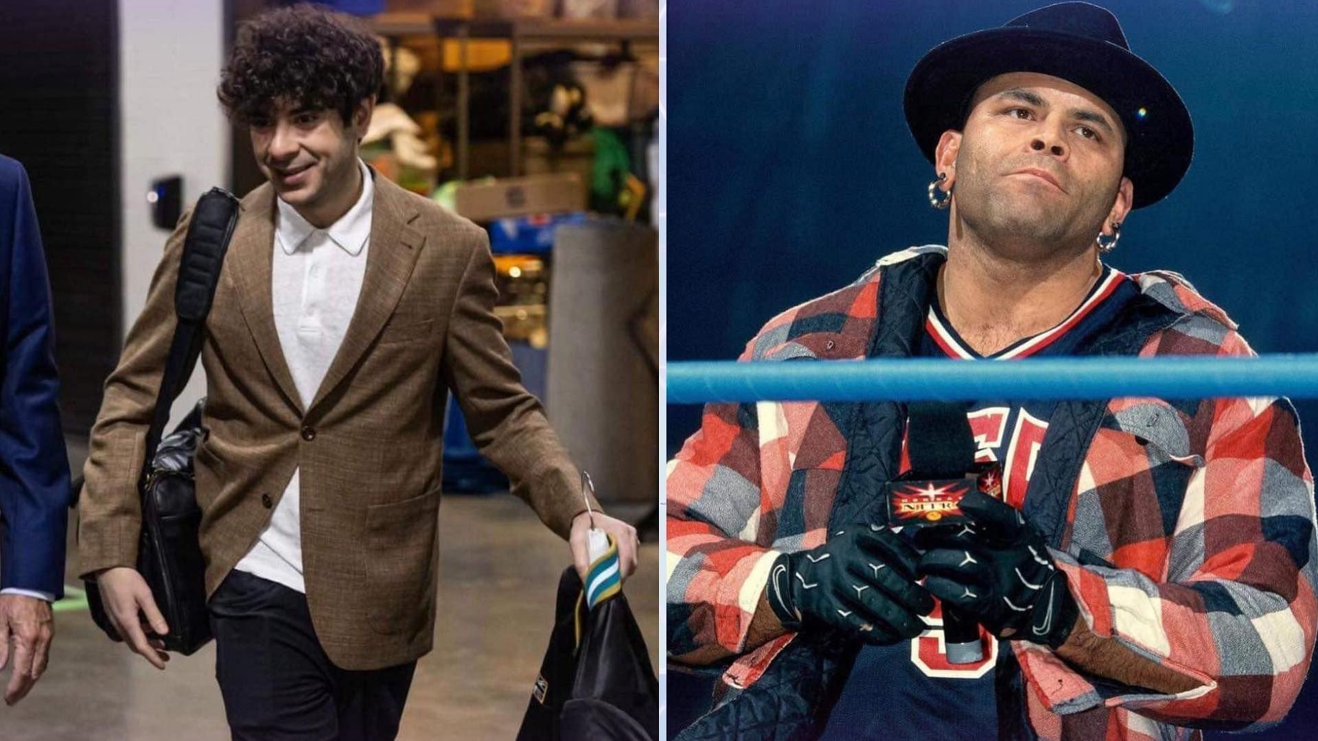 Tony Khan is the president of All Elite Wrestling and Konnan is a WCW veteran [Photo courtesy of Tony Khan