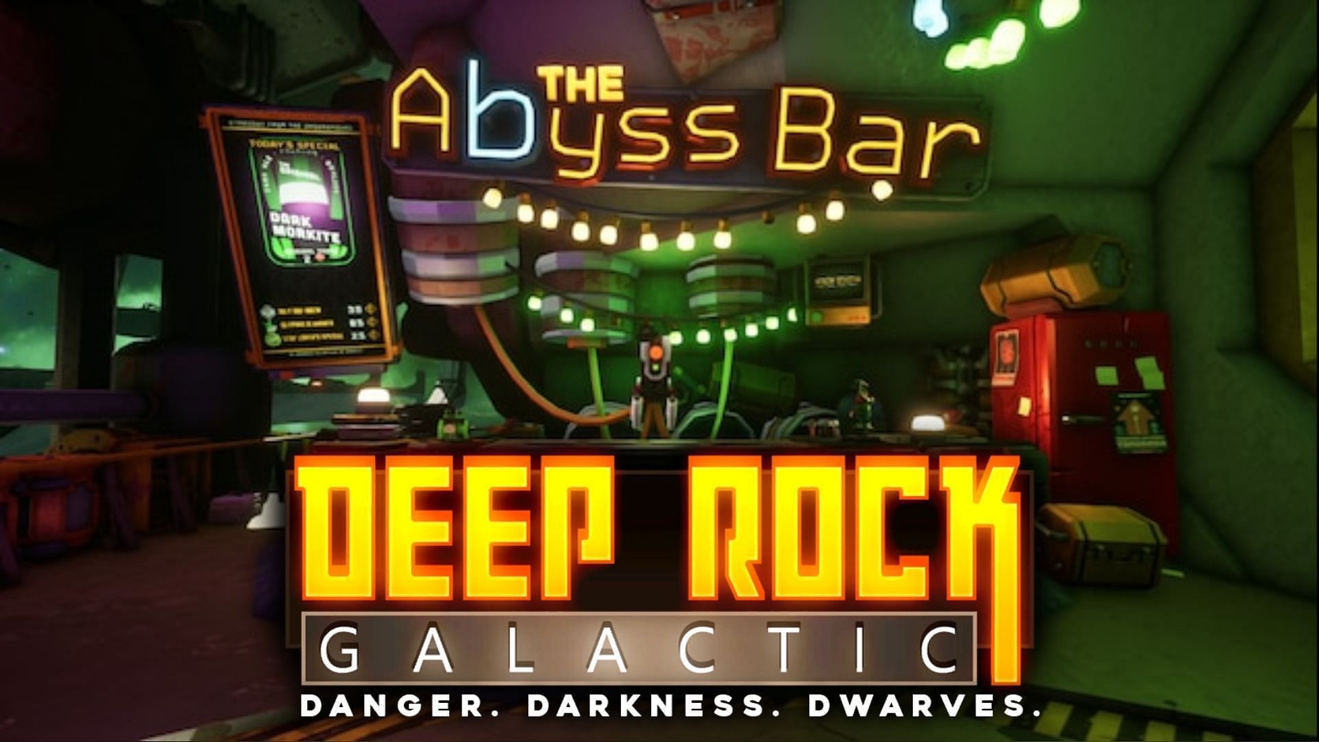 Most of the hidden challenges in Deep Rock Galactic can be completed in Abyss Bar (Image via Ghost Ship Games)